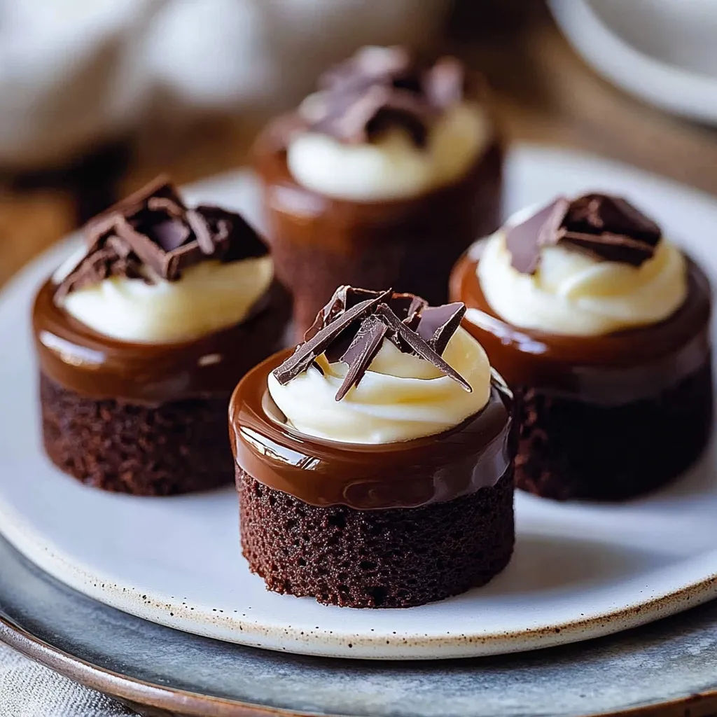 Chocolate cupcakes with white frosting.