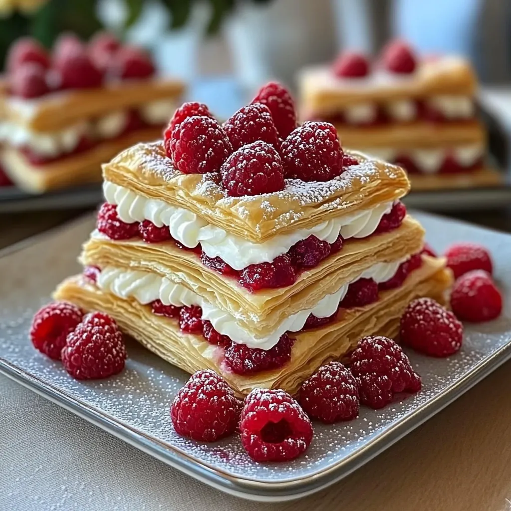 A stack of raspberry tarts.
