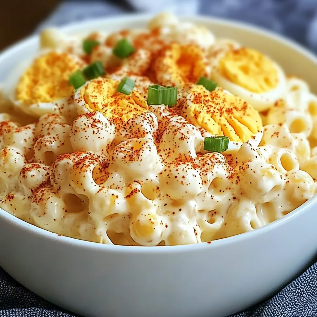 A bowl of macaroni and cheese with peppers.