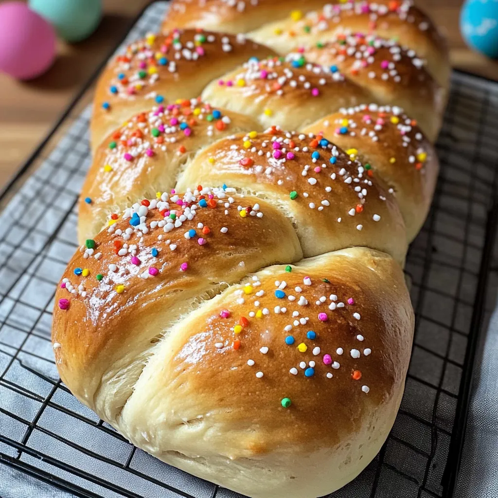 A loaf of bread with sprinkles on it.