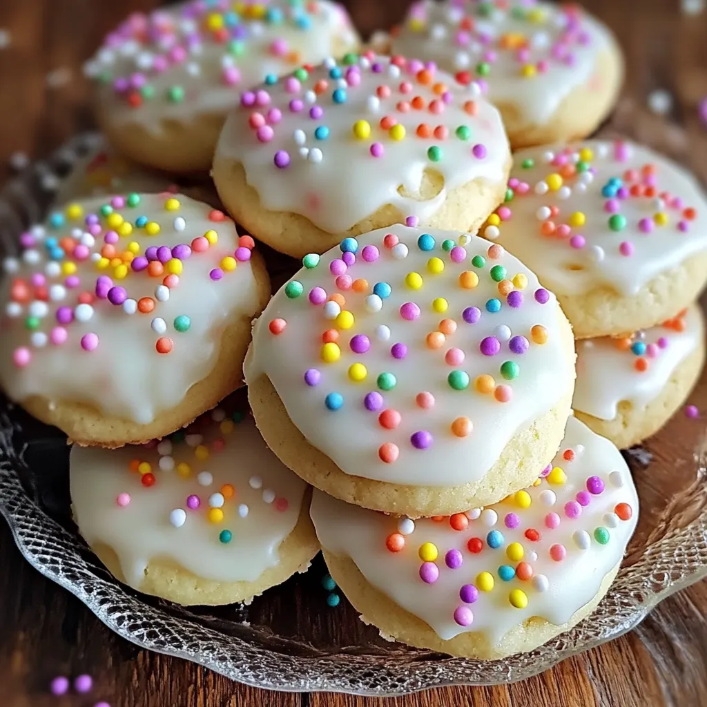 A platter showcasing bright, festive cookies.