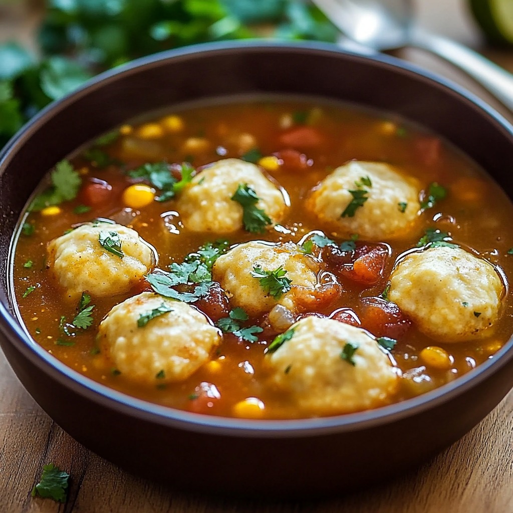 A bowl of soup with meatballs in it.