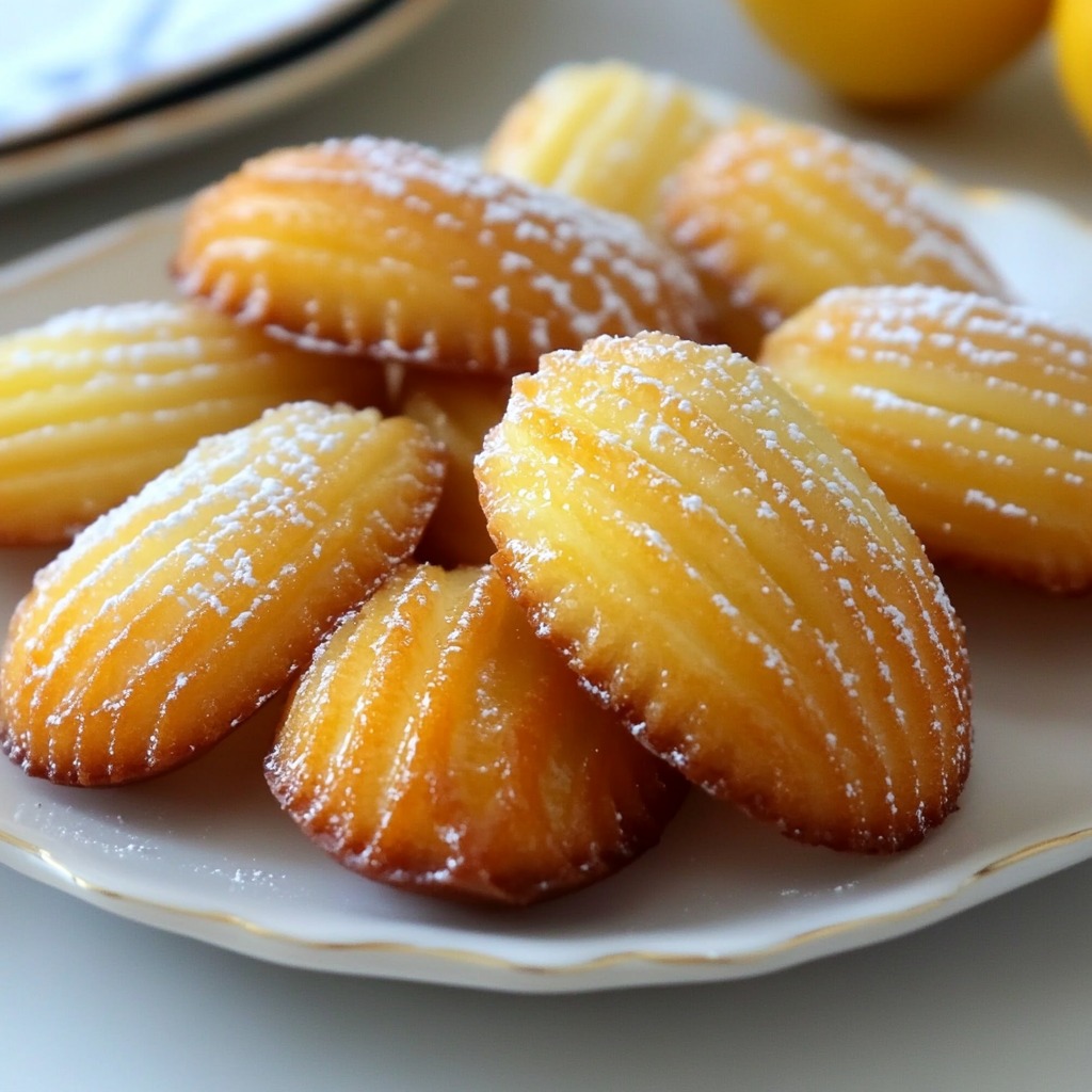 A plate of powdered pastries.
