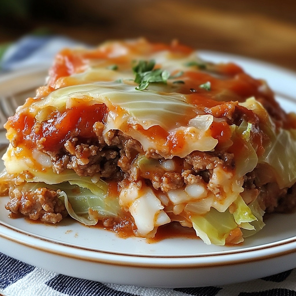 A generous portion of casserole served fresh.