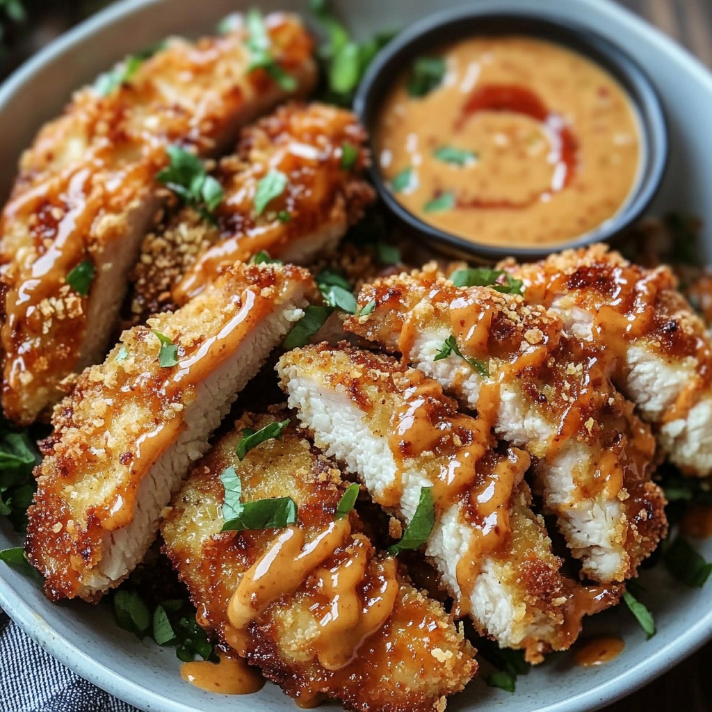 A bowl of chicken with sauce.