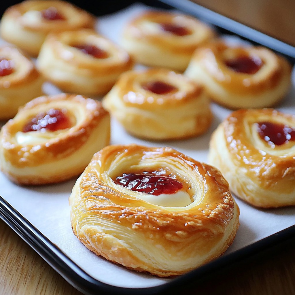 A plate full of pastries with jam centers.