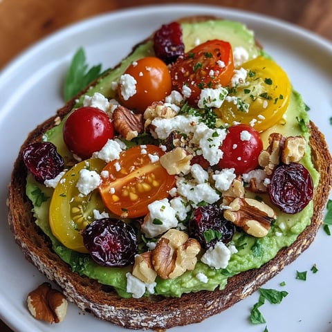 A delicious slice of bread topped with tomatoes and other fresh goodies.